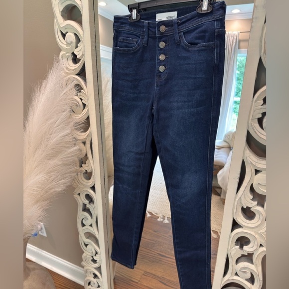 Women’s VERVET Plot Twist High Rise Ankle Skinny Jeans- Size 24 - Picture 7 of 8